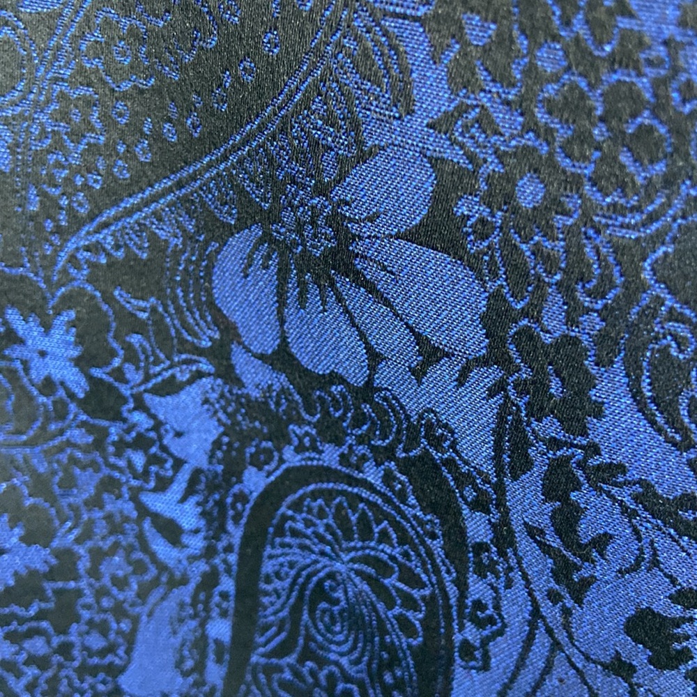 Sleeveless black and royal blue dress - Picture 2 of 7